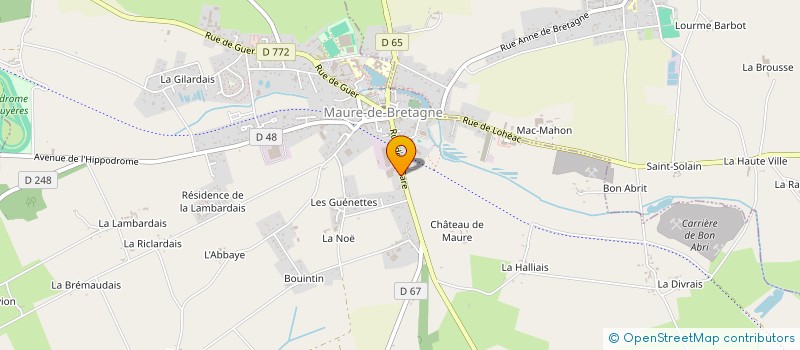 localisation de l'entreprise MADAME ELIZABETH MONNIER  VAL D'ANAST