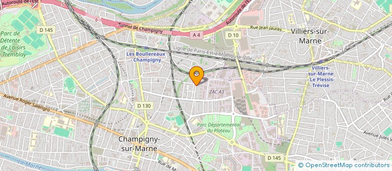 localisation de l'entreprise MADAME ELIZABETH NOGUEIRA DE PAIVA  CHAMPIGNY-SUR-MARNE