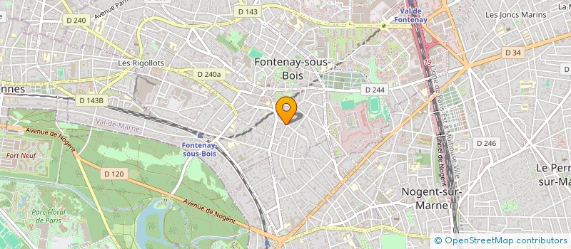 localisation de l'entreprise MADAME ELIZABETH OFFENSTADT  FONTENAY-SOUS-BOIS