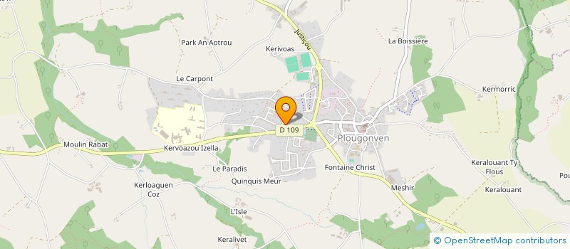 localisation de l'entreprise MADAME ELIZABETH PRICART  PLOUGONVEN