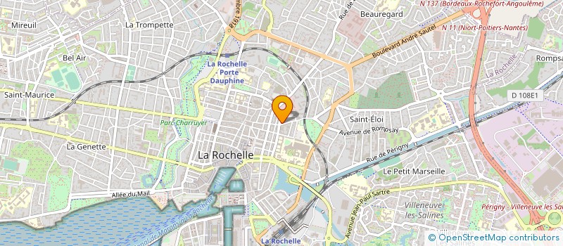 localisation de l'entreprise MADAME ELIZABETH RIVAL  LA ROCHELLE