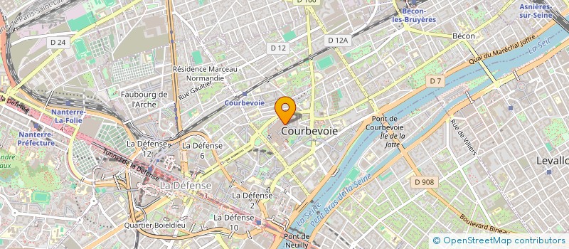 localisation de l'entreprise MADAME ELIZABETH ROBITAILLIE à COURBEVOIE