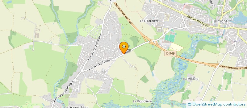 localisation de l'entreprise MADAME ELIZABETH SEVELLEC  TALMONT-SAINT-HILAIRE