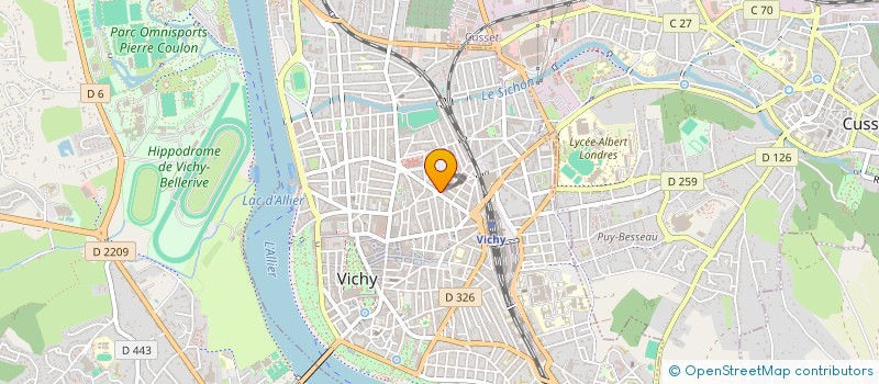 localisation de l'entreprise MADAME ELIZABETH TREIGNAT à VICHY