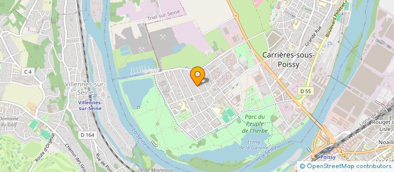 localisation de l'entreprise MADAME ELIZANDRA CHAVES DOS SANTOS  CARRIERES-SOUS-POISSY