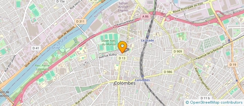 localisation de l'entreprise MADAME ELIZAVETA BABANINA  COLOMBES