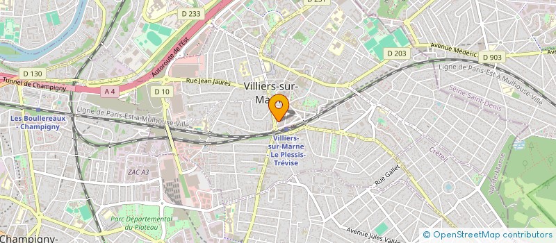 localisation de l'entreprise MADAME ELKE LEMOS TELLES DE MENEZES à VILLIERS-SUR-MARNE