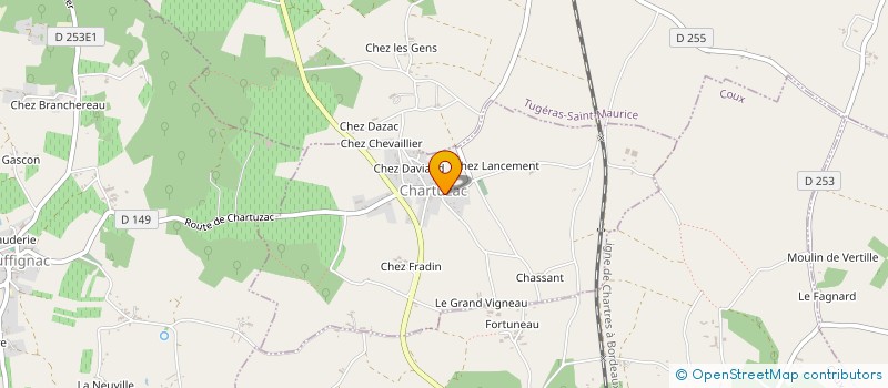 localisation de l'entreprise MADAME ELLA BENNACEUR  CHARTUZAC