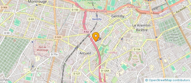 localisation de l'entreprise MADAME ELLA COCSET  ARCUEIL