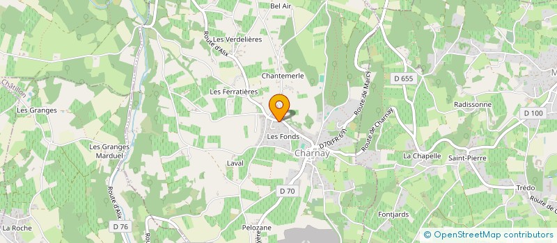localisation de l'entreprise MADAME ELLA GODFROY à CHARNAY