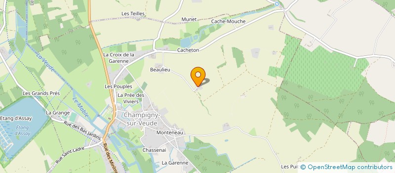 localisation de l'entreprise MADAME ELLA PERDEREAU à CHAMPIGNY-SUR-VEUDE