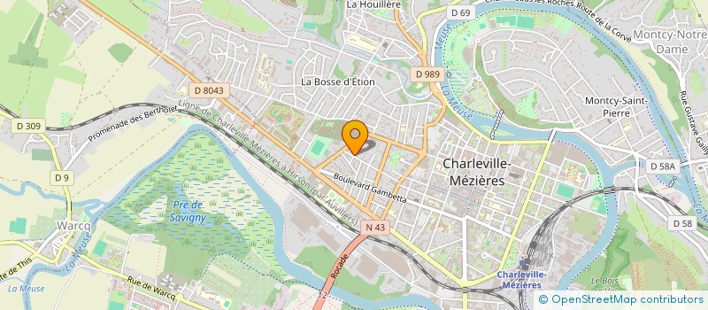 localisation de l'entreprise MADAME ELLEN CHEVALIER BEAUMEL  CHARLEVILLE-MEZIERES