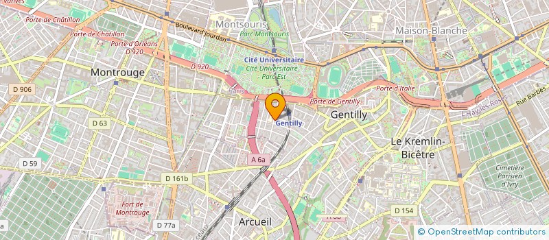 localisation de l'entreprise MADAME ELLEN HIGHSTONE  GENTILLY