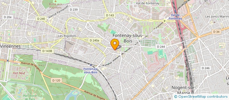 localisation de l'entreprise MADAME ELLEN LOUISE GROVES à FONTENAY-SOUS-BOIS