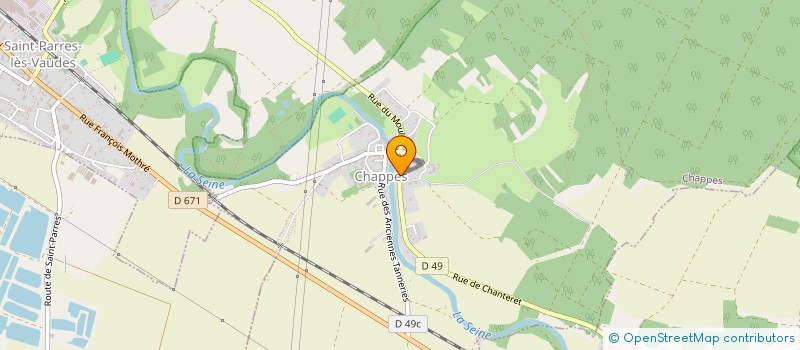 localisation de l'entreprise MADAME ELLENORE GOBRY  CHAPPES