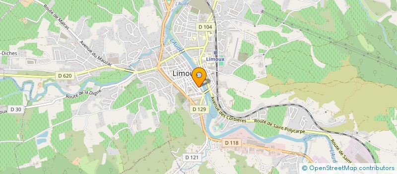 localisation de l'entreprise MADAME ELLIE HUGUES  LIMOUX