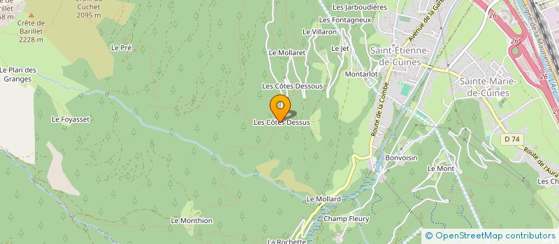 localisation de l'entreprise MADAME ELLIE SANTALUCIA  SAINT-ETIENNE-DE-CUINES