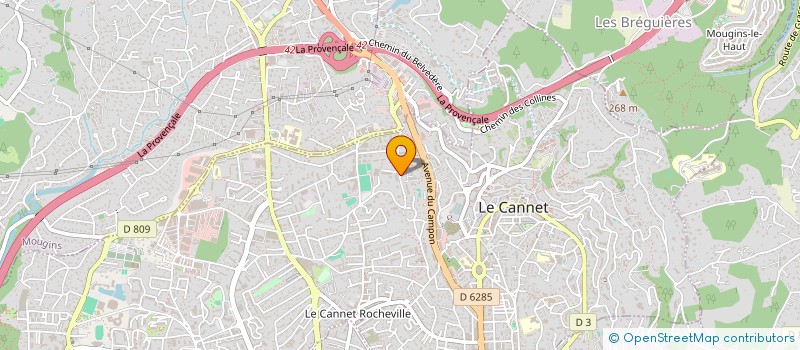localisation de l'entreprise MADAME ELLLO à LE CANNET
