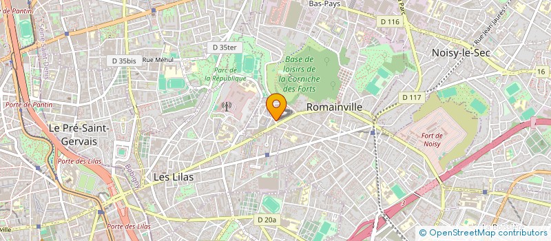 localisation de l'entreprise MADAME ELMA LABADIE à ROMAINVILLE