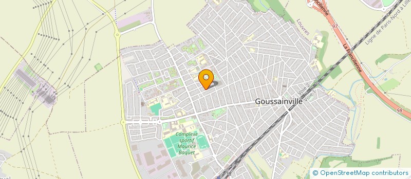 localisation de l'entreprise MADAME ELMAGNE ALCENA  GOUSSAINVILLE
