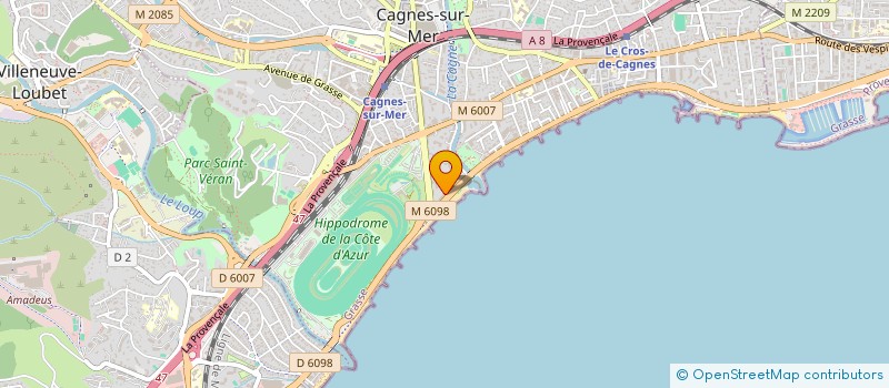 localisation de l'entreprise MADAME ELMIRE LUZHA  CAGNES-SUR-MER