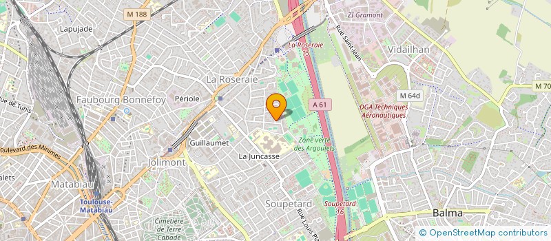 localisation de l'entreprise MADAME ELNA LOUIS  TOULOUSE