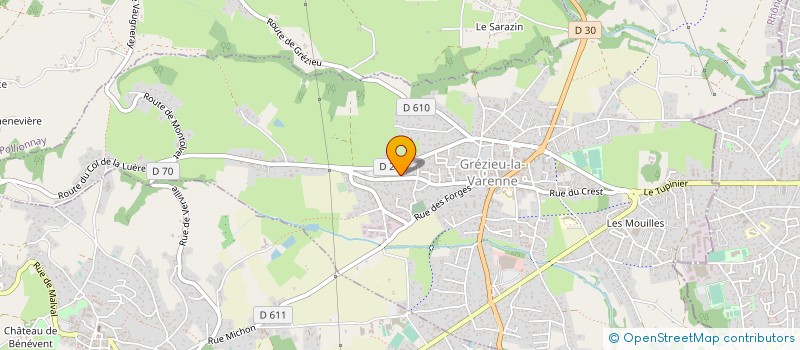 localisation de l'entreprise MADAME ELO SE OULDBABAALI  GREZIEU-LA-VARENNE