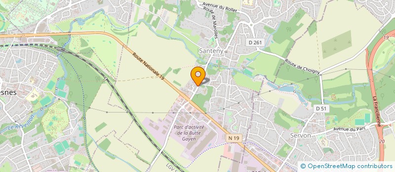 localisation de l'entreprise MADAME ELODIE ABOS  SANTENY