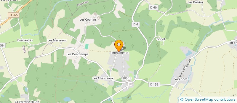 localisation de l'entreprise MADAME ELODIE ABRY  DIGES