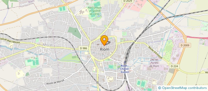 localisation de l'entreprise MADAME ELODIE ACKNIN  RIOM