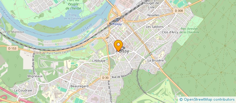 localisation de l'entreprise MADAME ELODIE ADAM  POISSY