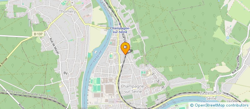 localisation de l'entreprise MADAME ELODIE AFONSO  CHAMPAGNE-SUR-SEINE