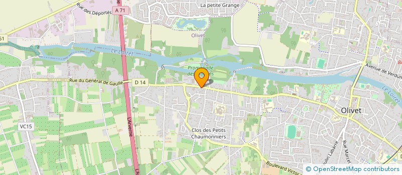 localisation de l'entreprise MADAME ELODIE AGLIETTA à OLIVET