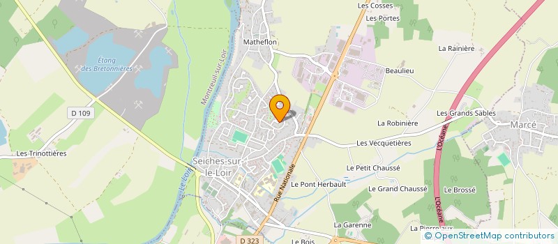 localisation de l'entreprise MADAME ELODIE AILLERIE à SEICHES-SUR-LE-LOIR