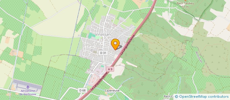 localisation de l'entreprise MADAME ELODIE ALDEBERT  VINASSAN