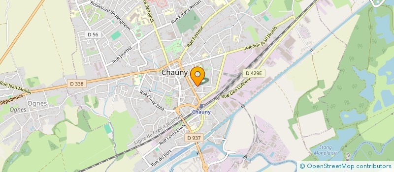 localisation de l'entreprise MADAME ELODIE ALLARD à CHAUNY