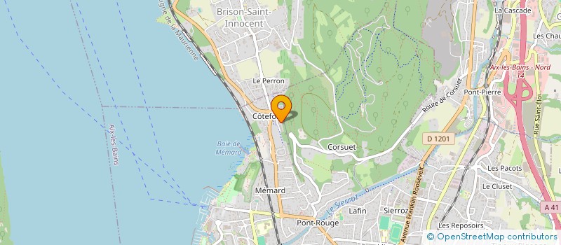 localisation de l'entreprise MADAME ELODIE ALLARD  AIX LES BAINS