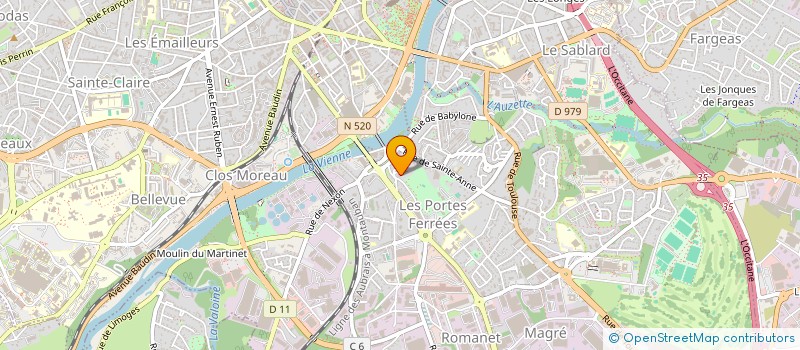localisation de l'entreprise MADAME ELODIE ALLE à LIMOGES