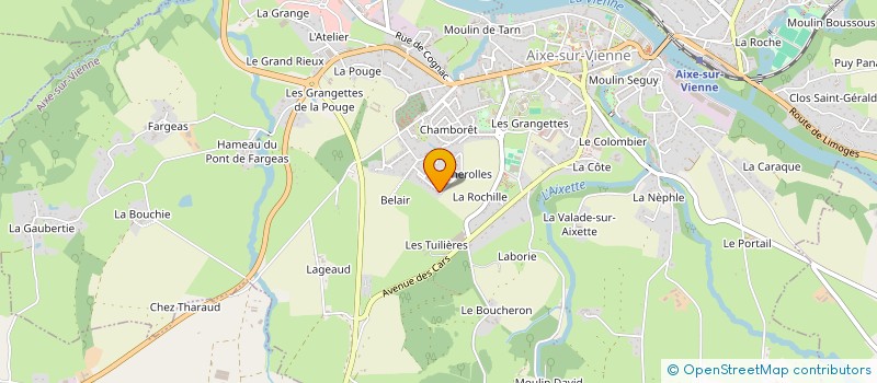 localisation de l'entreprise MADAME ELODIE ALLOUIS  AIXE-SUR-VIENNE