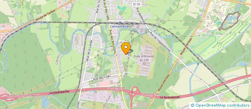 localisation de l'entreprise MADAME ELODIE ALVADO  LANNEMEZAN