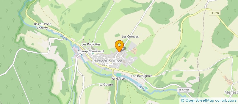 localisation de l'entreprise MADAME ELODIE AMANDINE GUENON à RECEY-SUR-OURCE