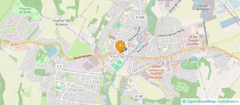 localisation de l'entreprise MADAME ELODIE AMBLARD  PONT-DE-CHERUY