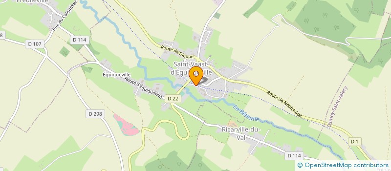 localisation de l'entreprise MADAME ELODIE AMELIN  SAINT-VAAST-D'EQUIQUEVILLE