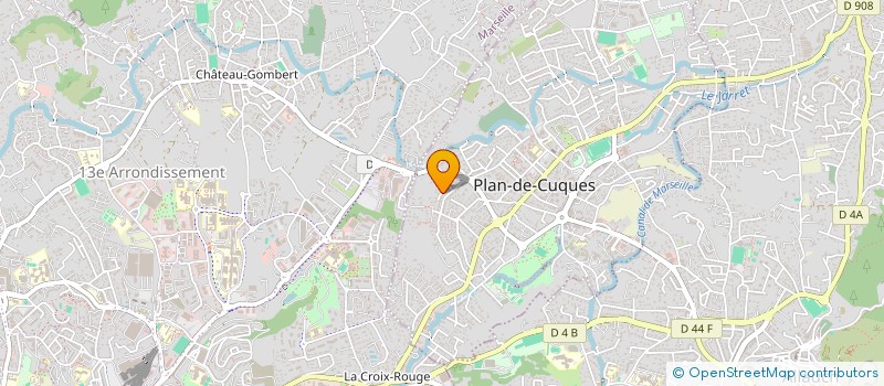 localisation de l'entreprise MADAME ELODIE AMICO  PLAN DE CUQUES