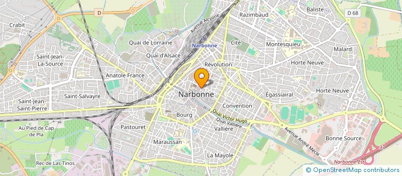 localisation de l'entreprise MADAME ELODIE ANAYAHAN  NARBONNE