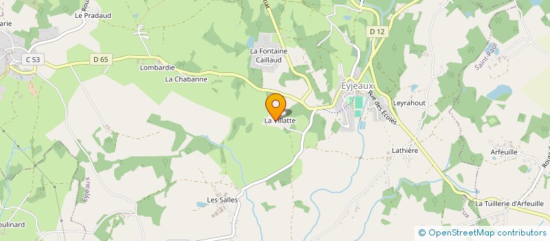 localisation de l'entreprise MADAME ELODIE ANDRE à EYJEAUX
