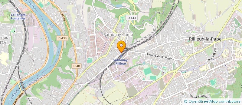 localisation de l'entreprise MADAME ELODIE ANTUNES  SATHONAY-CAMP