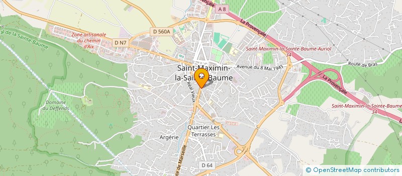 localisation de l'entreprise MADAME ELODIE ARIENZO à SAINT-MAXIMIN-LA-SAINTE-BAUME