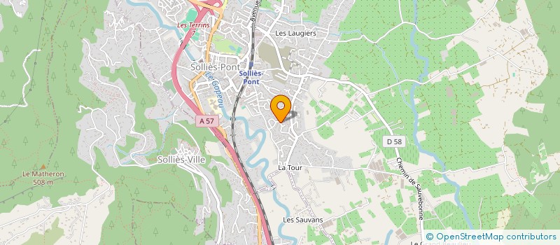 localisation de l'entreprise MADAME ELODIE ARNAUD  SOLLIES-PONT