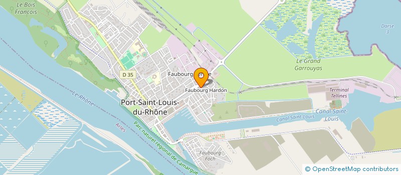 localisation de l'entreprise MADAME ELODIE ARNOULT à PORT-SAINT-LOUIS-DU-RHONE